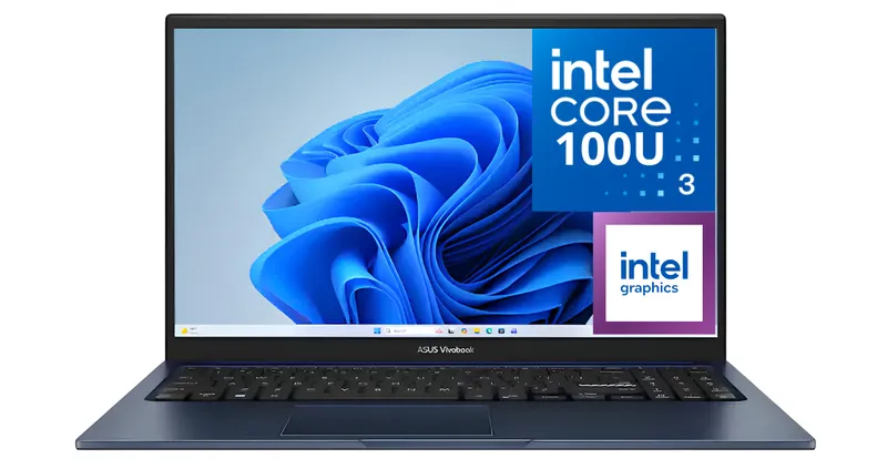 NOTEBOOK ASUS VIVOBOOK 15 INTEL CORE 3-100U 1.2GHZ-8GB-128GB SSD-QUIET BLUE-15.6"FHD-W11 TECL INGLES