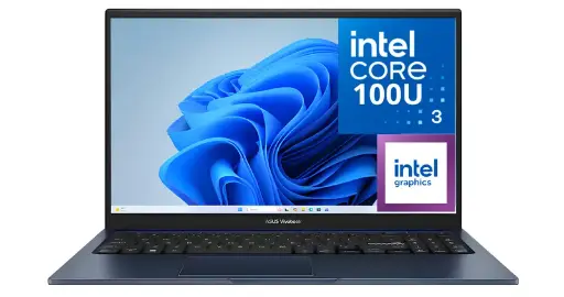 NOTEBOOK ASUS VIVOBOOK 15 INTEL CORE 3-100U 1.2GHZ-8GB-128GB SSD-QUIET BLUE-15.6"FHD-W11 TECL INGLES
